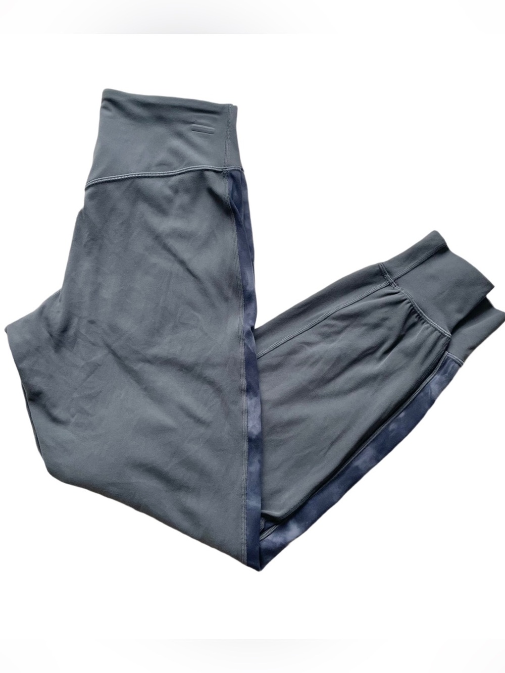 Lululemon Align High Rise Women’s 6 Joggers Gray Space Dye Stripe Sweatpants EUC